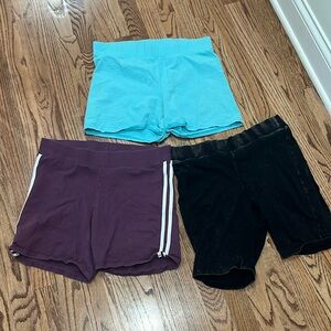 Torrid sz 1 bike shorts, 3 pair